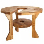Masa pentru narghilea confectionata din lemn de stejar
